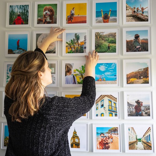 20X20 Sök Tak Kare Çerçeve Beyaz