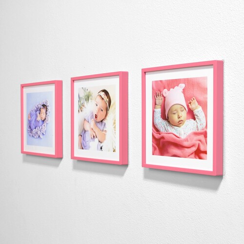 Sök Tak Kare Çerçeve Pembe 21X21